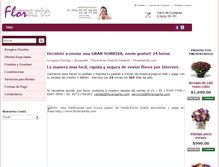 Tablet Screenshot of floreriaarte.com